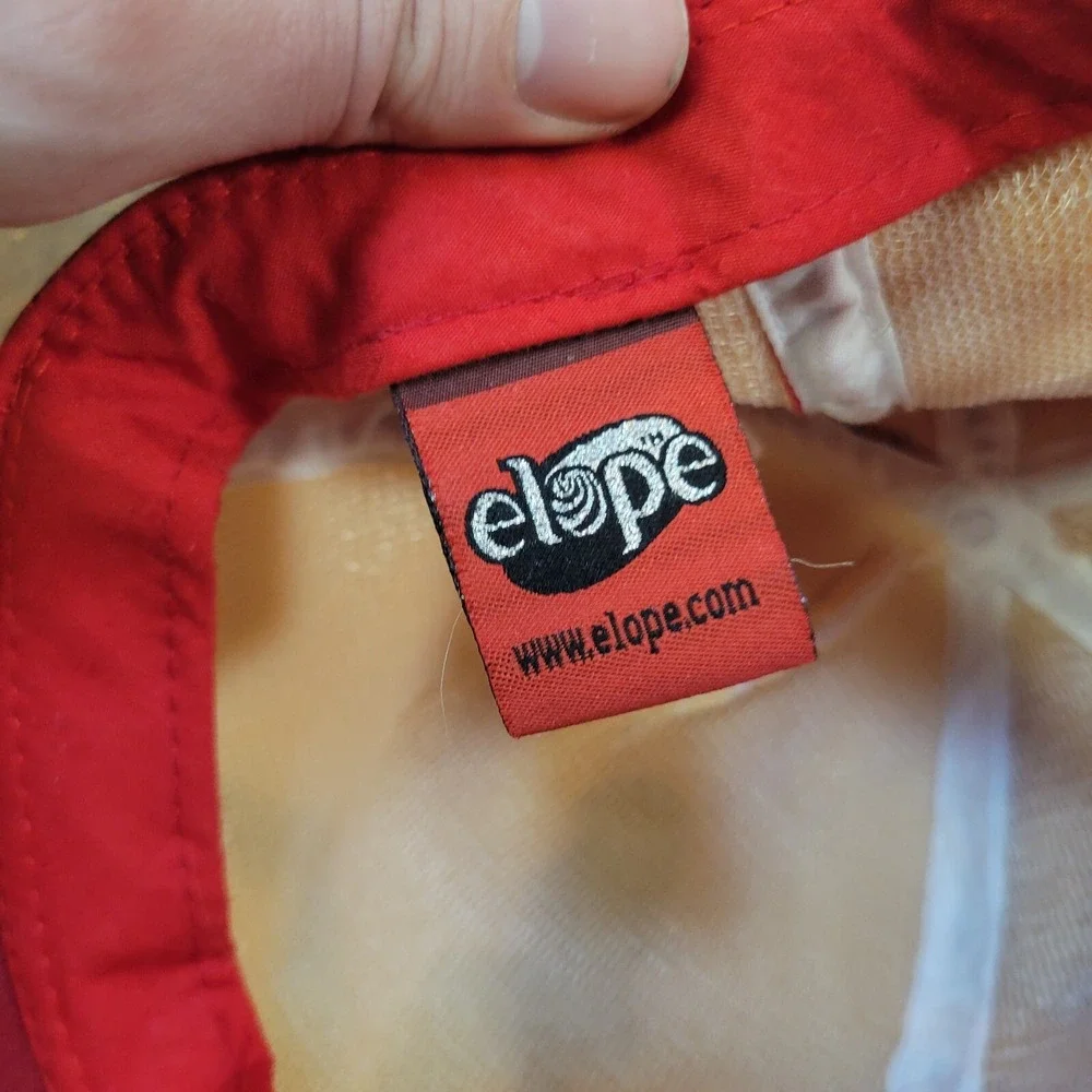Elope Sexy Mud Flap Patched Baseball Cap Hat Women Red White Polka Dots Snapback
